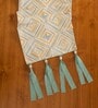 Abstract Yellow (78x13) Cotton Table Runner