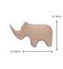 Abstracta Brown Rhino Resin Artifact