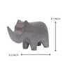 Abstracta Grey Rhino Resin Artifact (Grey)