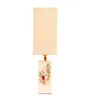 Abstracting Beige Shade Table Lamp With Fabric Base