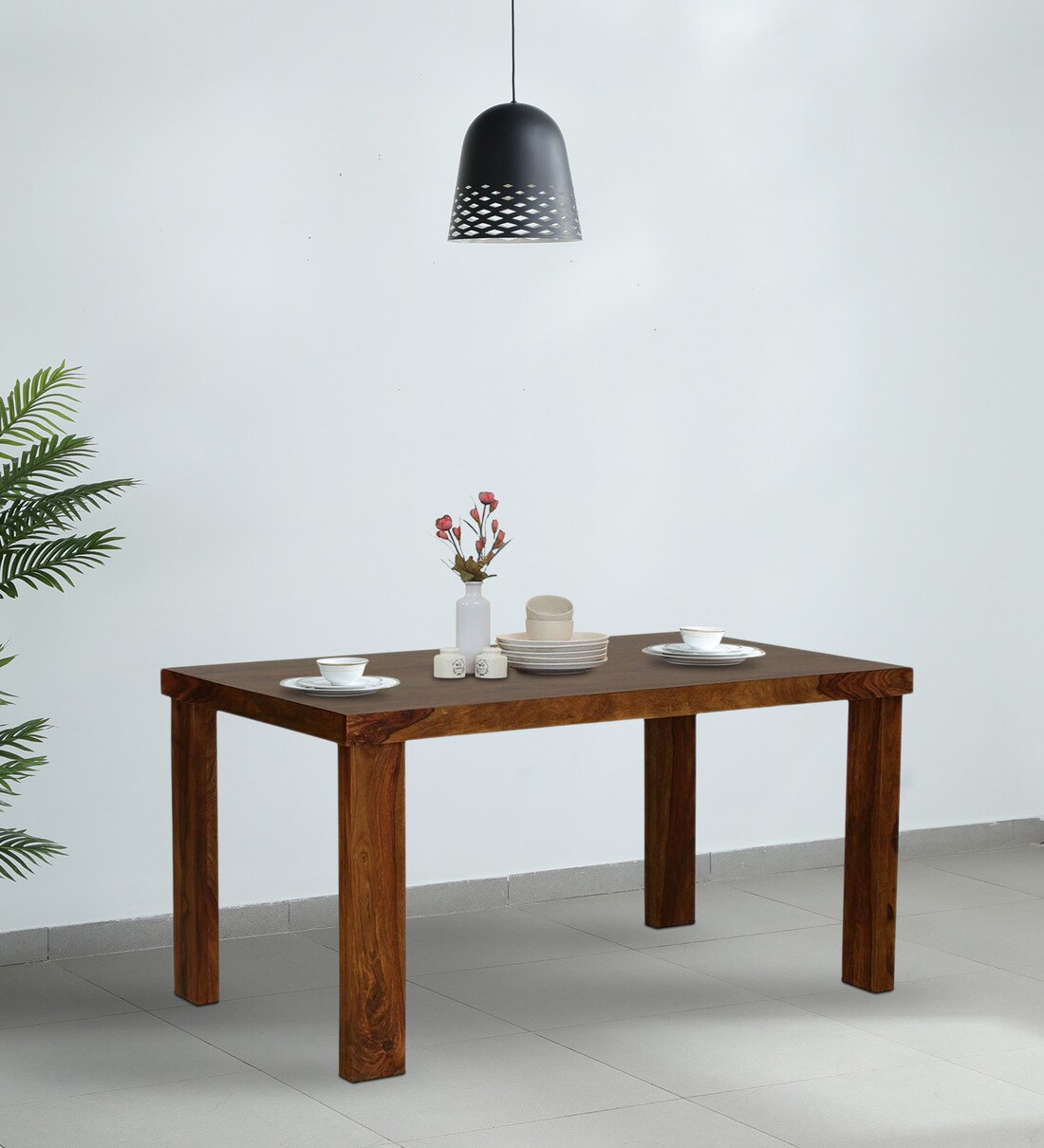 Buy Acropolis Sheesham Wood Seater Dining Table In Provincial Teak