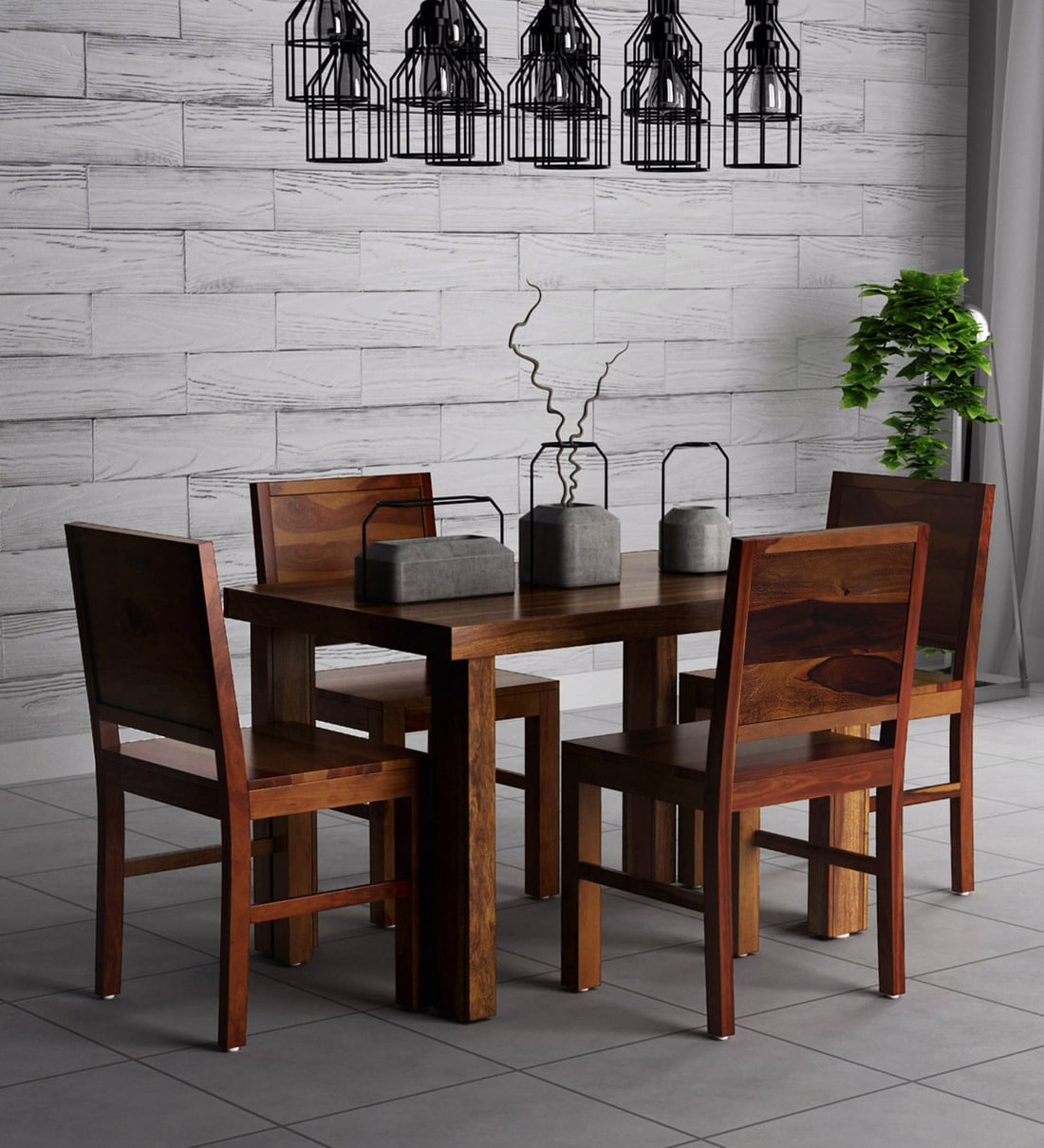 pepperfry 4 seater dining table