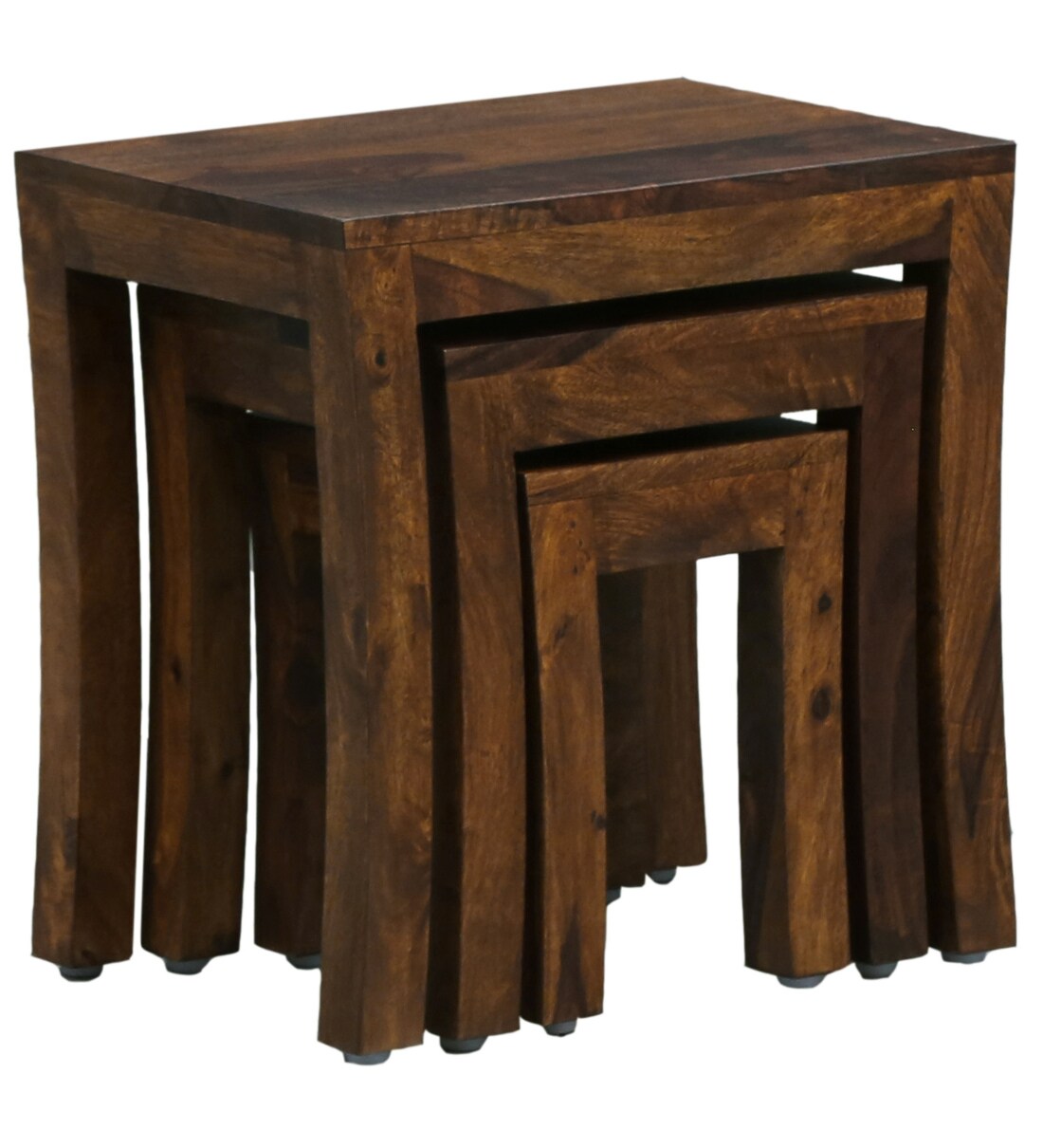 Buy Acropolis Solid Wood Nest Of Tables In Provincial Teak Finish Woodsworth By Pepperfry