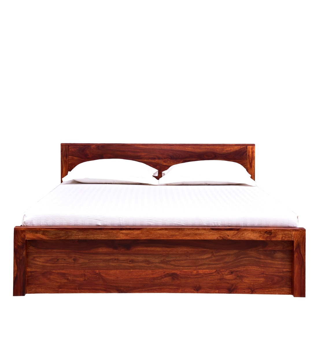 Buy Acropolis Solid Wood Queen Size Bed In Honey Oak Finish By Woodsworth Online Modern Queen 5711