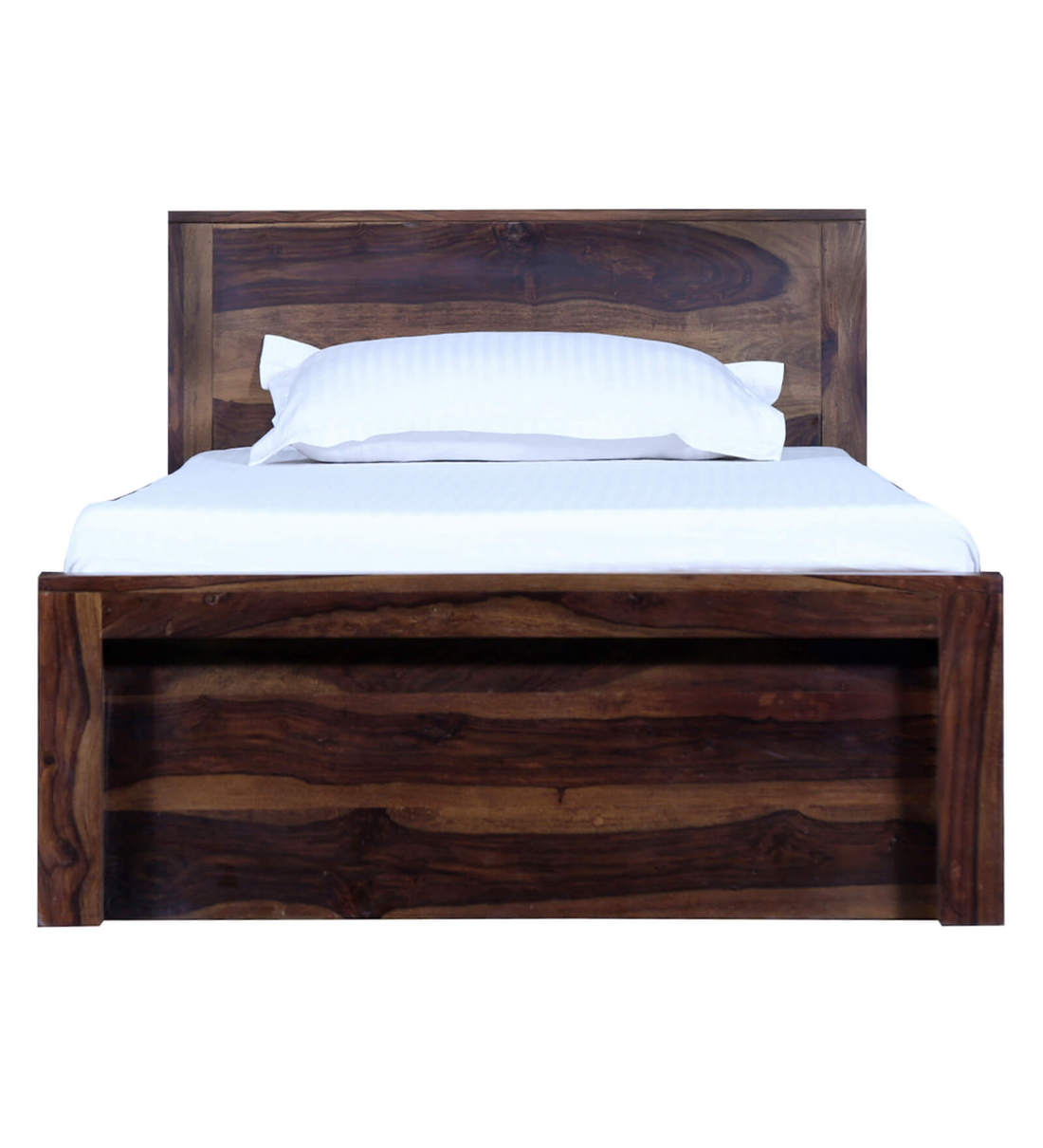 Buy Acropolis Solid Wood Single Bed In Provincial Teak Finish By ...