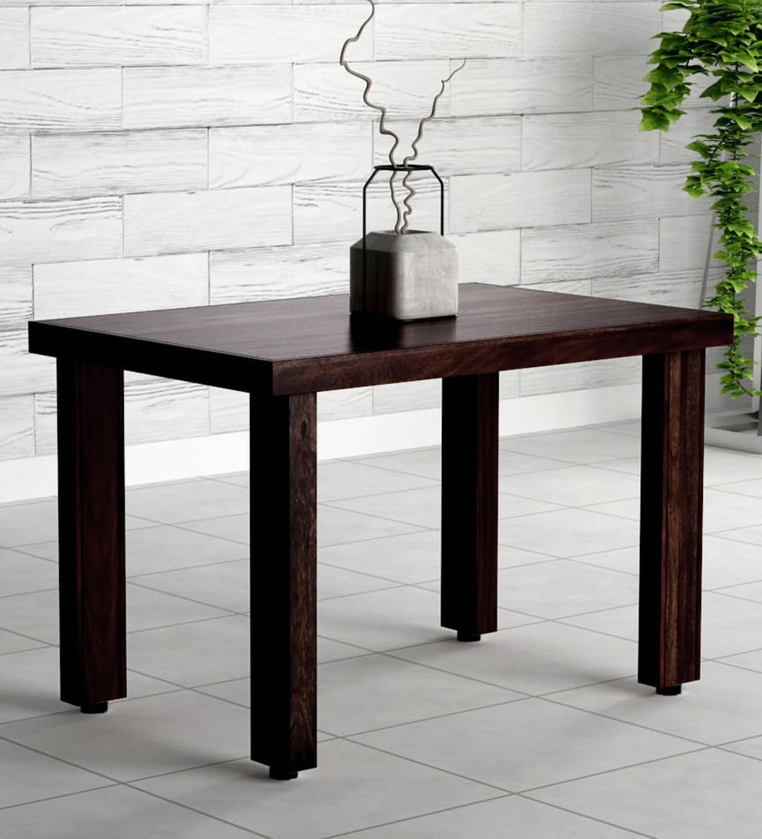 Buy Acropolis Sheesham Wood Seater Dining Table In Warm Chestnut Finish At Off By