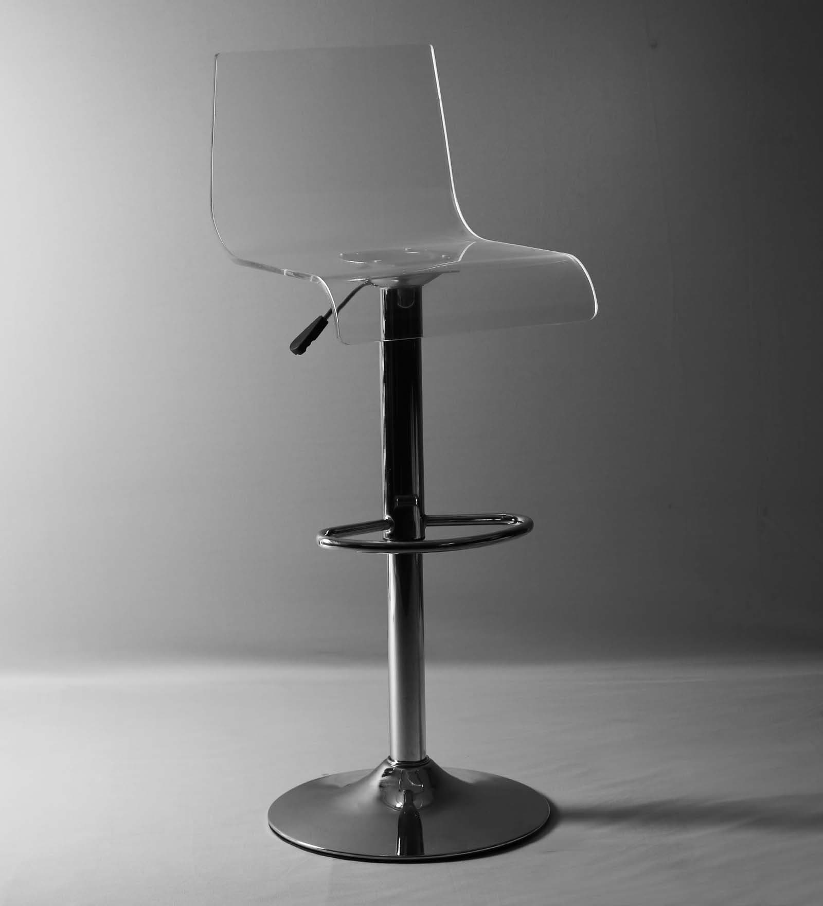 Buy Transparent Acrylic Bar Chair by The Furniture Store Online