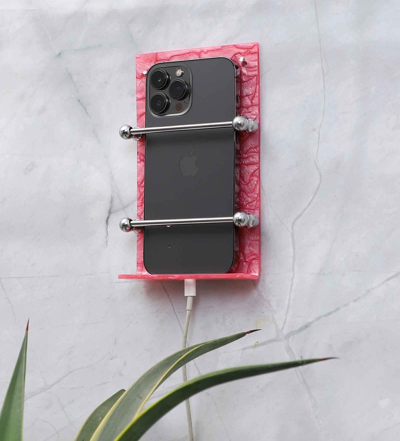 Acrylic Pink Mobile Stand
