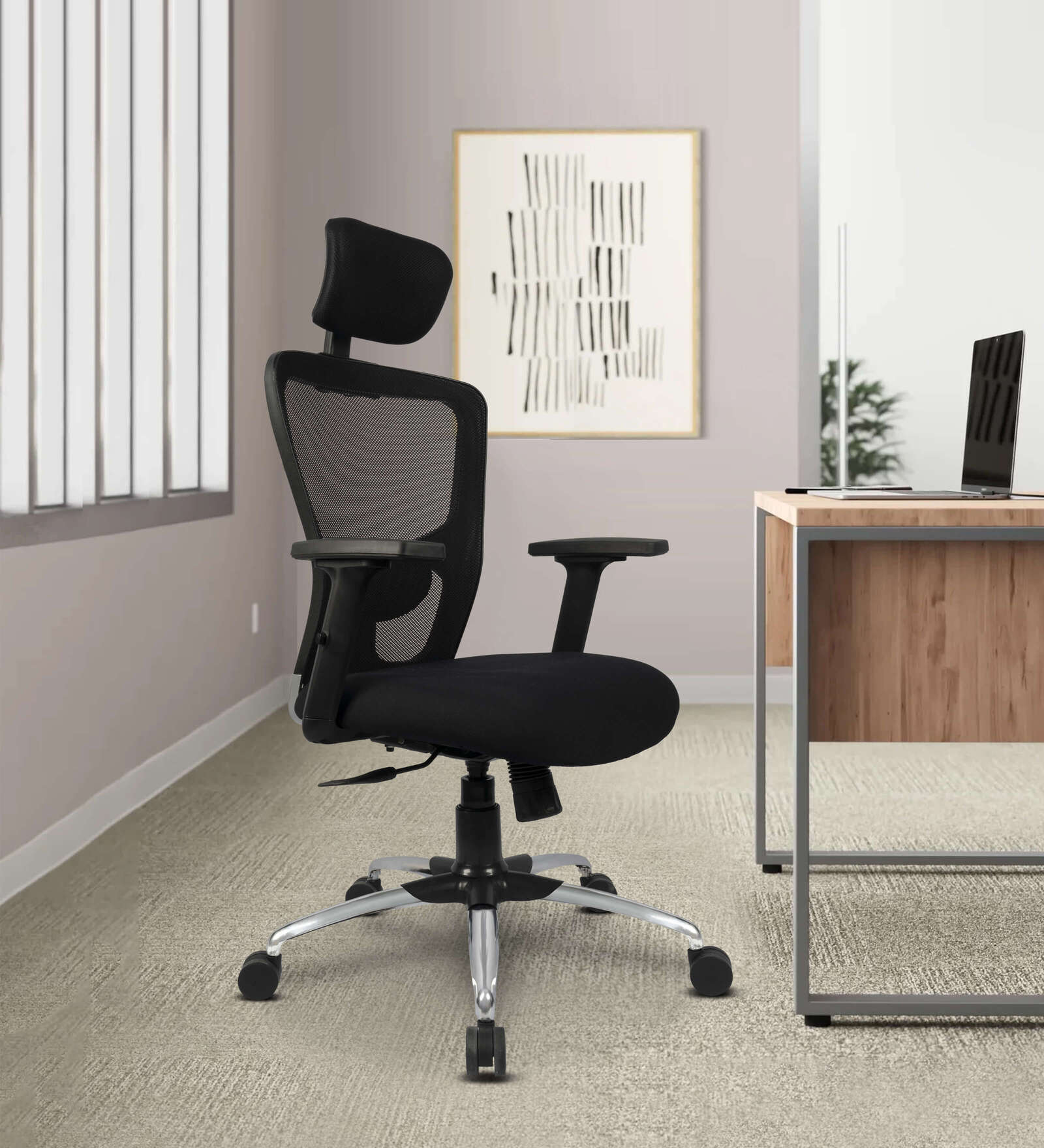 Buy Active Breathable Mesh Ergonomic Chairs In Black Colour at 50% OFF ...