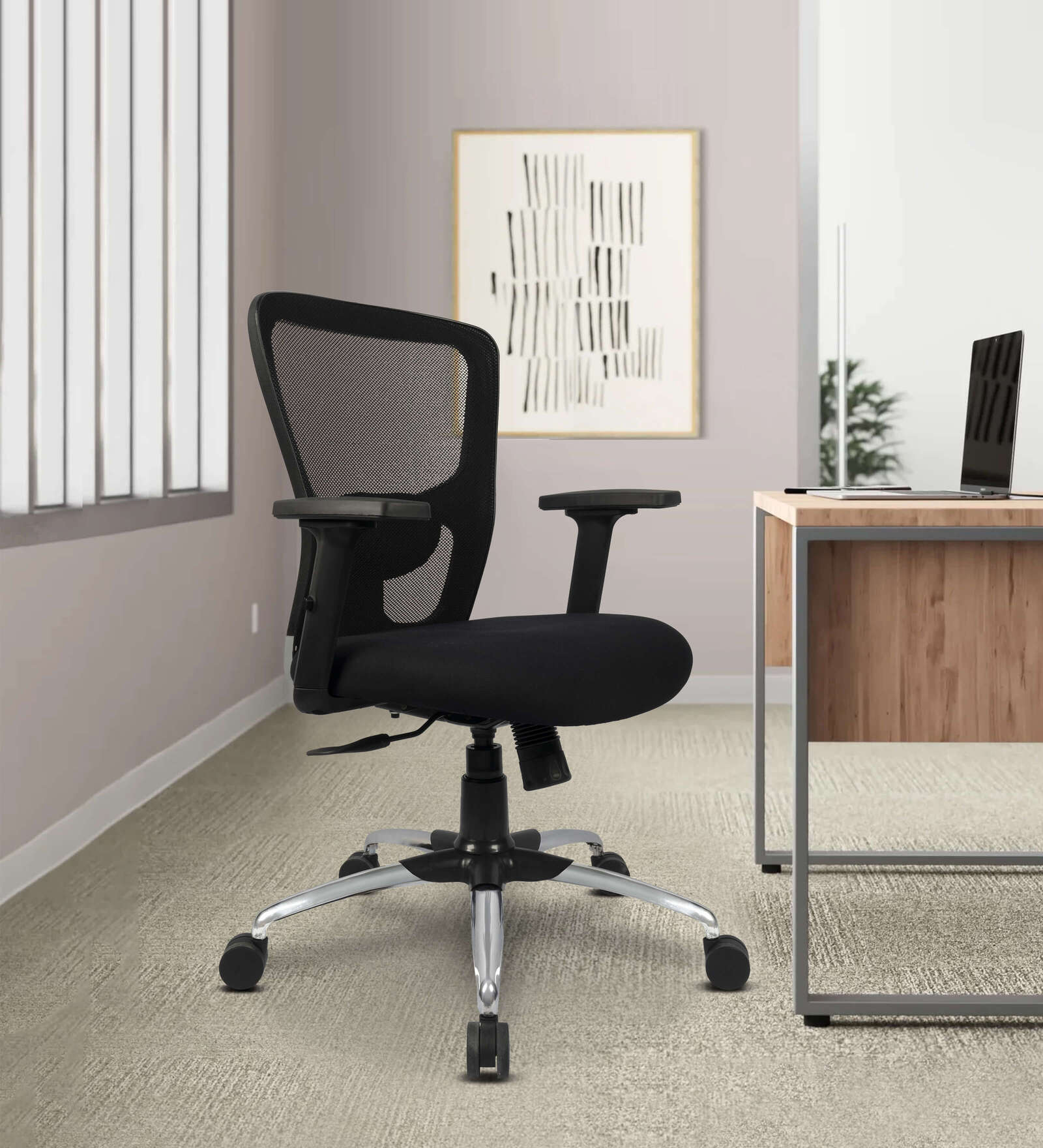 Buy Active Breathable Mesh Ergonomic Chairs In Black Colour at 50% OFF ...