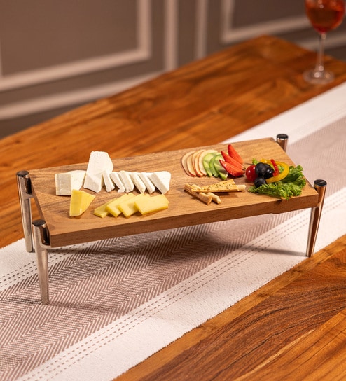 Acacia Wood High Riser Stand