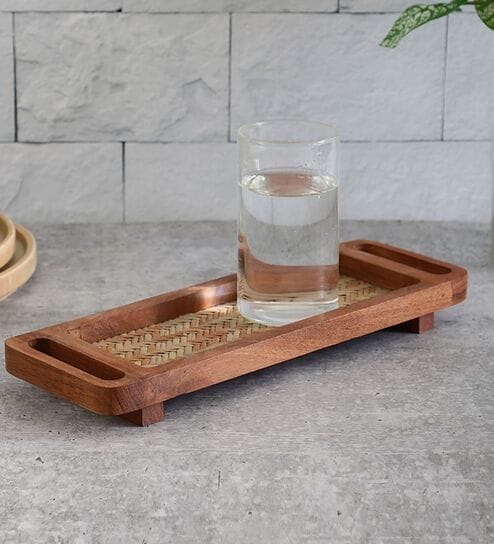 Acacia Wood Small Chatai Runner Tray