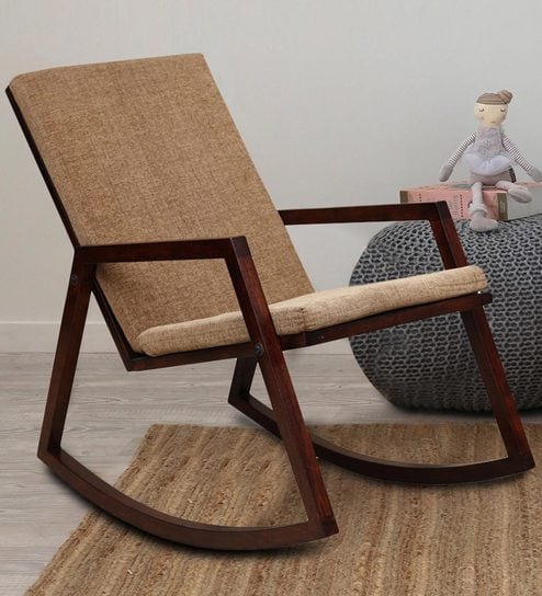 Ace Rocking Chair In Brown Colour By Hometown