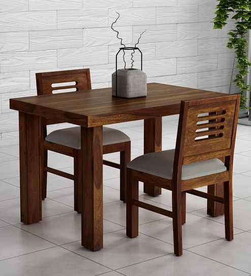 Buy Acropolis Solid Wood 2 Seater Dining Set In Provincial Teak