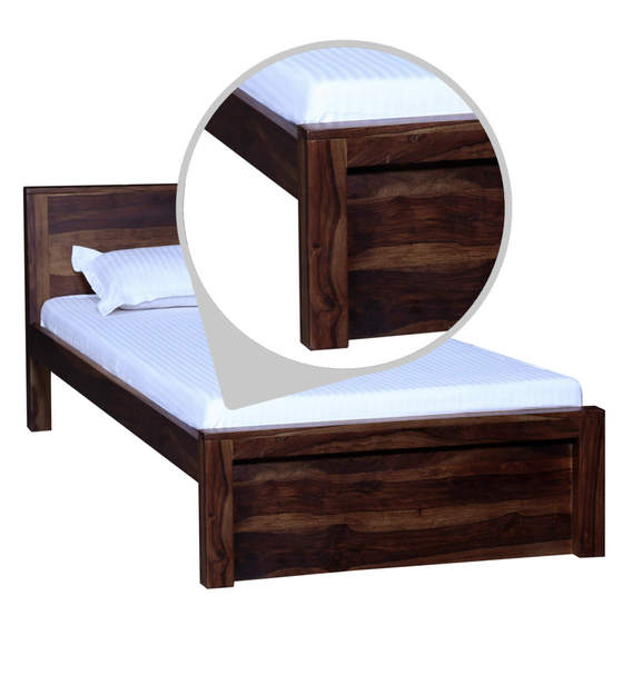 Buy Acropolis Solid Wood Single Bed in Provincial Teak Finish