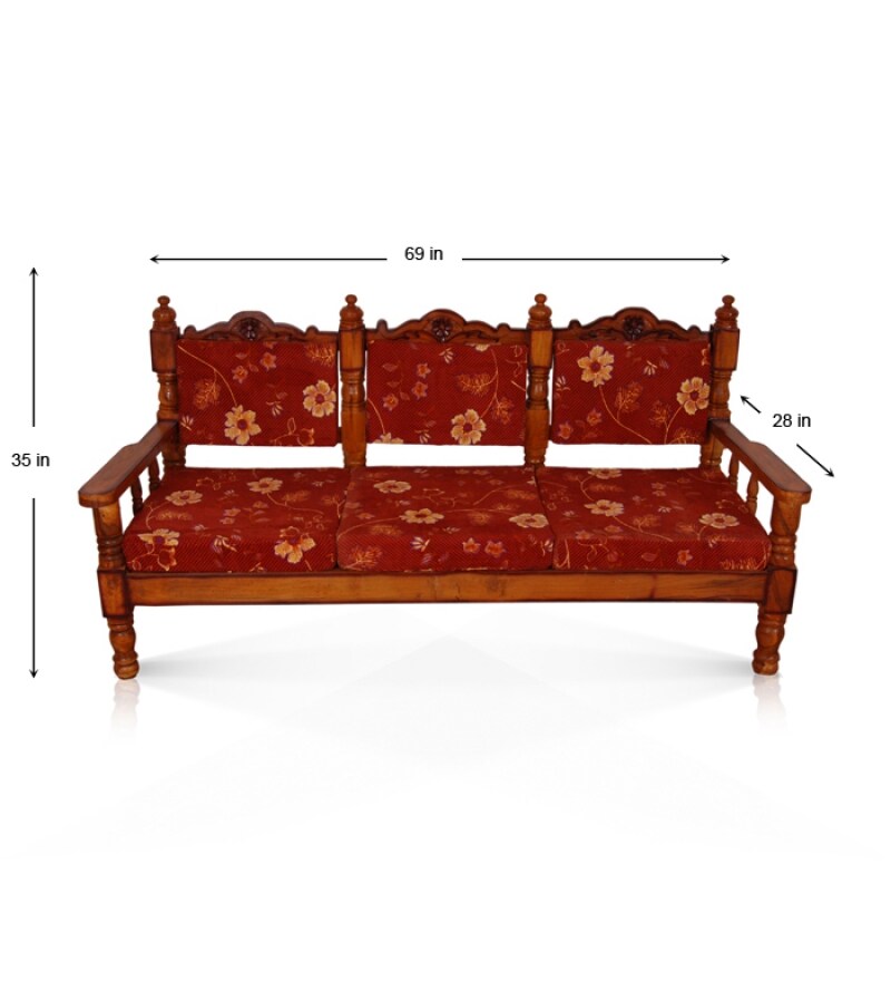 Buy Rajputana Acacia Wood Carved Sofa Set Online Sofa Sets Sofa