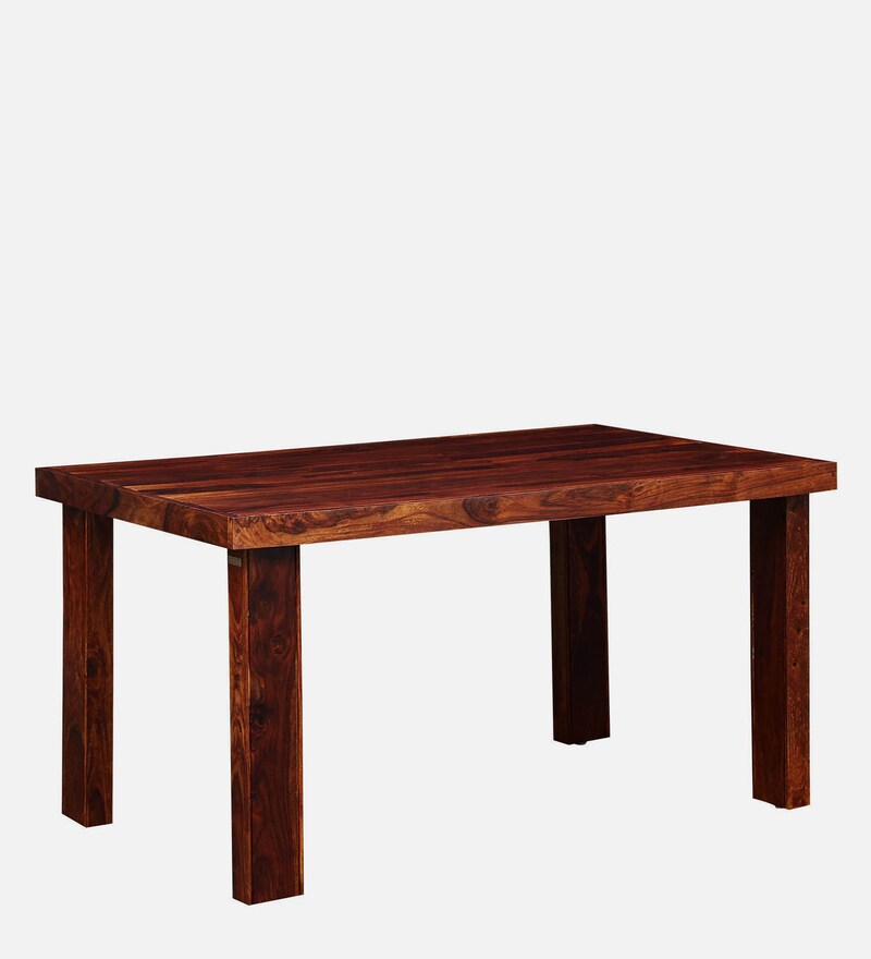 Buy Acropolis Sheesham Wood 6 Seater Dining Table In Honey Oak Finish By Woodsworth Online