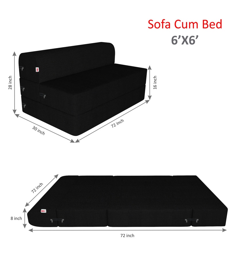 Buy Acum 72x72 Foam 8 Inch King Size Sofa Cum Foldable Mattress By Usha Shriram Online King