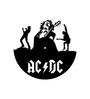 AC DC Black Mild Steel Wall Art