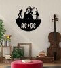 AC DC Black Mild Steel Wall Art