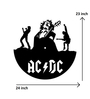 AC DC Black Mild Steel Wall Art