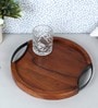 Wooden Round Serving Tray