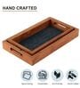 Acacia Wood Blue Chatai Trays Set