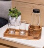 Acacia Wood Bottle Holder
