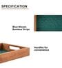 Acacia Wood Green Chatai Trays Set