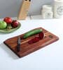 Acacia Wood Live Edge Chopping Board in Natural Finish