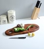 Acacia Wood Live Edge Chopping Board in Natural Finish