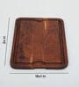 Acacia Wood Rectangle  Serving Tray in Natural Finish