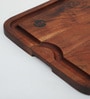 Acacia Wood Rectangle  Serving Tray in Natural Finish