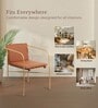 Acai Metal Arm Chair in Brown Color