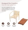 Acai Metal Arm Chair in Brown Color