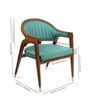 Acai Solid Wood Arm Chair in Green Color