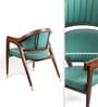 Acai Solid Wood Arm Chair in Green Color