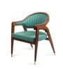 Acai Solid Wood Arm Chair in Green Color