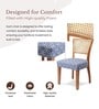 Acai Solid Wood Dining Chair in Blue Color