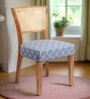Acai Solid Wood Dining Chair in Blue Color