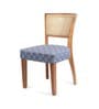 Acai Solid Wood Dining Chair in Blue Color