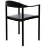 Metal Chair (Set Of 2) in Black Colour