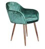 Elite Velvet Dining Chair in Teal Green Colour