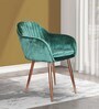 Elite Velvet Dining Chair in Teal Green Colour