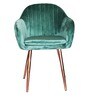 Elite Velvet Dining Chair in Teal Green Colour