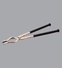 Accurate Black Grip 8 Mm Stainless Steel Tong