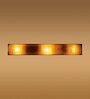 Ace Brown Glass Trio Wall Light