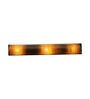 Ace Brown Glass Trio Wall Light
