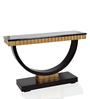 Ace Console Table In Black & Gold Colour