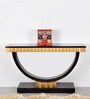 Ace Console Table In Black & Gold Colour